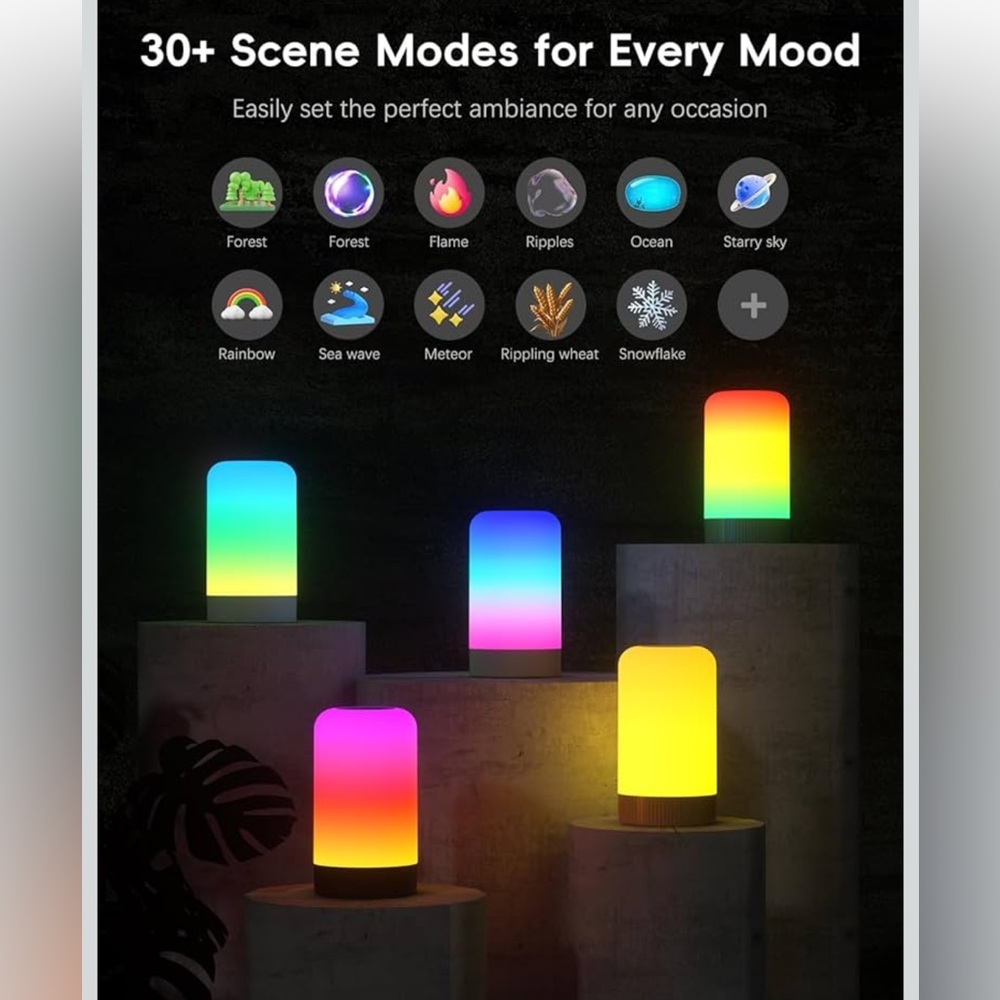 Color-Changing LED Smart Table Lamp - Picture 4 of 7